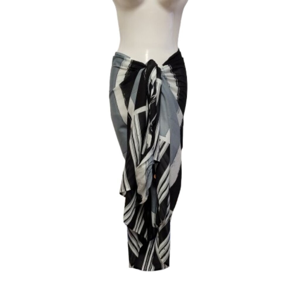 Womens Cotton Beach Wrap Sarong Handpainted Batik Wrapskirt Pareo Beachwear-NEW